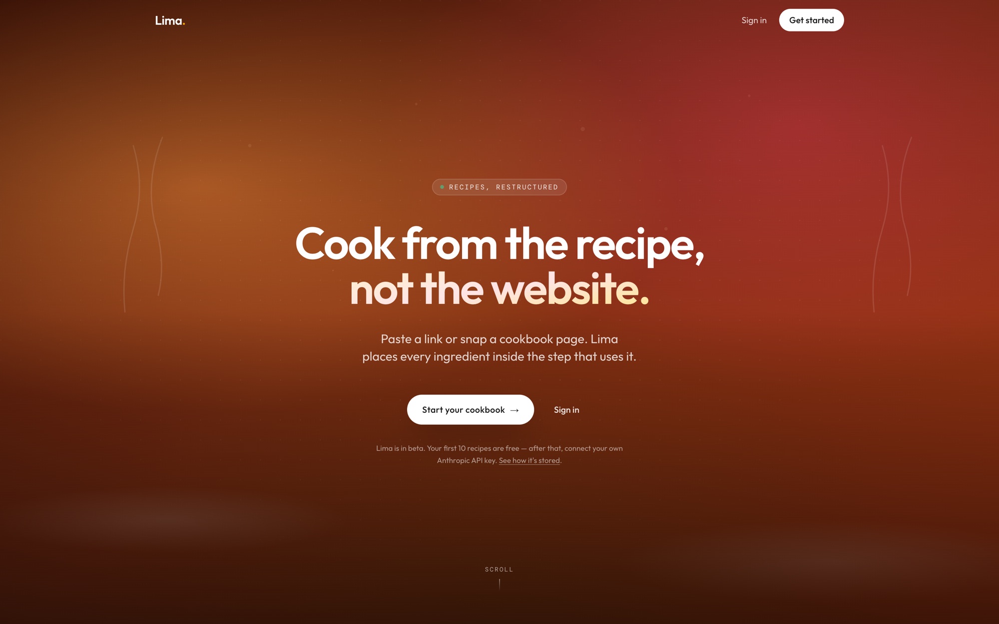 Lima Recipes screenshot